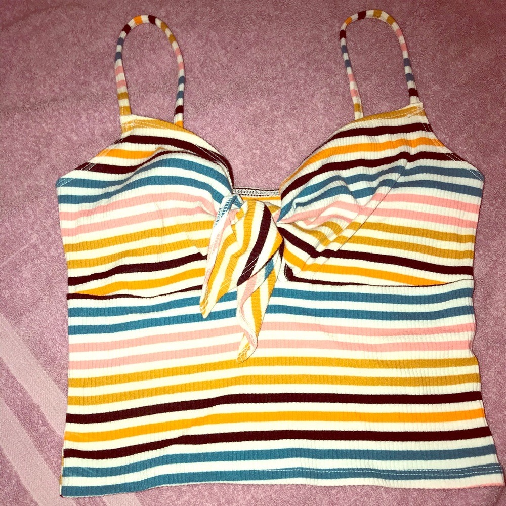 Colorful striped tank top